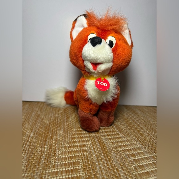 Disney Fox and the Hound Vintage Tod 7" Stuffed Animal/Plush,1990,Limited Ed - Picture 1 of 8